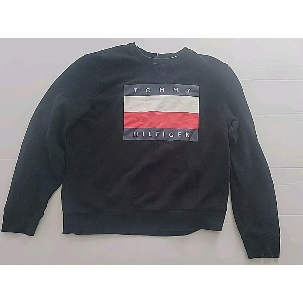 Tommy Hilfiger Black Logo Sweater‎ XL